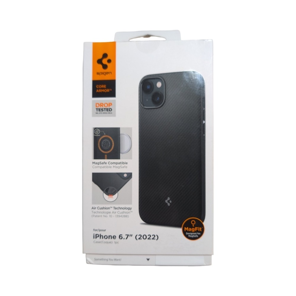 A1-O Spigen Core Armor Series Case for Apple iPhone 14/15 Plus - Black